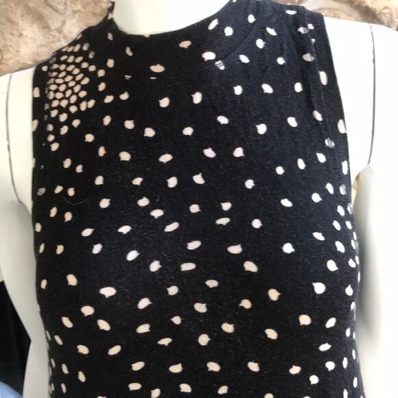 Anthropologie Maeve Black Lilt Swing High Neck Rayon Dress Women's Size Small - Picture 8 of 11